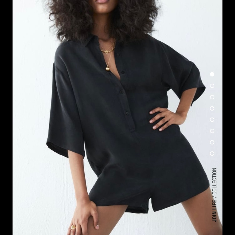 Zara Flowy Short Jumpsuit